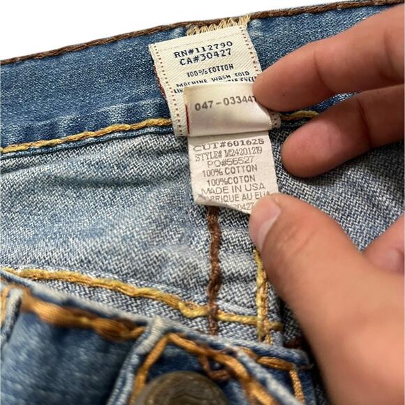 True Religion Billy Super T Big Horseshoe Bootcut Y2K Jeans - Picture 7 of 8